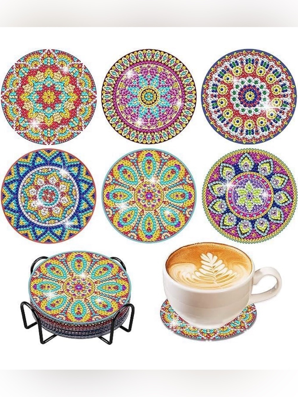 Diamond Art - Mandala Coasters